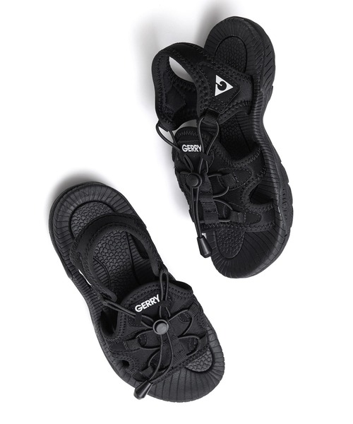 GERRY（ジェリー）の「【KIDS】【GERRY/ジェリー別注】アジャストスピンドルスニーカーサンダル（サンダル・キッズ・ベージュ/ブラック・19/20/21）」の3枚目の写真