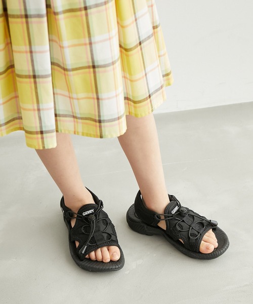 GERRY（ジェリー）の「【KIDS】【GERRY/ジェリー別注】アジャストスピンドルスニーカーサンダル（サンダル・キッズ・ベージュ/ブラック・19/20/21）」の12枚目の写真