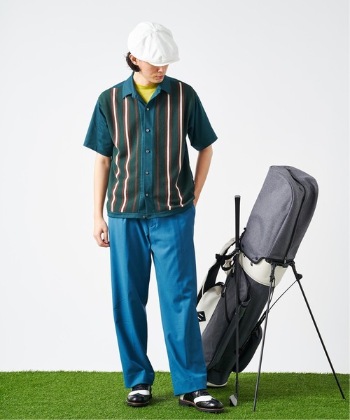 Essential Golf ストライプシャツ Mサイズ セール】《先行販売》【EDIFICE GOLF】ストライプ ニットシャツ