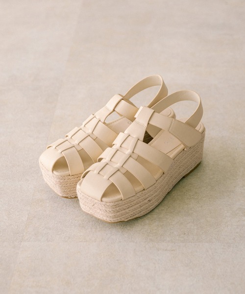 OLIVE des OLIVE（オリーブデオリーブ）の「ジュート底グルカサンダル（サンダル・レディース・オフホワイト/ブラック/ベージュ・SMALL/MEDIUM/LARGE）」の2枚目の写真