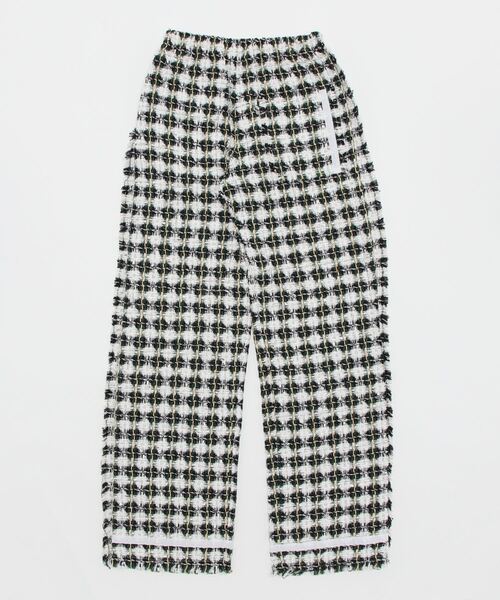 GOLDEN GOOSE（ゴールデングース）の「GOLDEN GOOSE Wide trousers in summer tweed（スラックス・レディース・ホワイト系その他・MEDIUM/X-SMALL/XX-SMALL）」の4枚目の写真