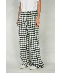 GOLDEN GOOSE Wide trousers in summer tweed
