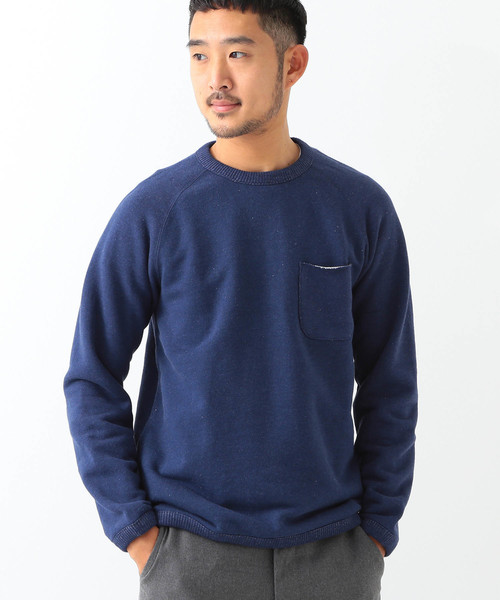 BEAMS(ビームス)の「◆BEAMS / カラーネップ 裏毛スウェットシャツ(スウェット・メンズ・ライトグレー/ネイビー/ナチュラル/チャコールグレー/ベージュ・SMALL/LARGE/MEDIUM/X-LARGE)」の5枚目の写真