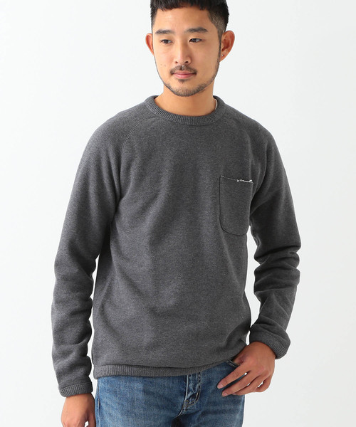 BEAMS(ビームス)の「◆BEAMS / カラーネップ 裏毛スウェットシャツ(スウェット・メンズ・ライトグレー/ネイビー/ナチュラル/チャコールグレー/ベージュ・SMALL/LARGE/MEDIUM/X-LARGE)」の1枚目の写真