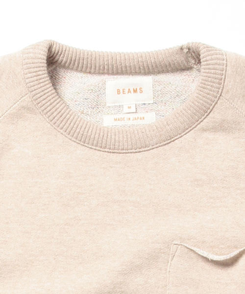 BEAMS(ビームス)の「◆BEAMS / カラーネップ 裏毛スウェットシャツ(スウェット・メンズ・ライトグレー/ネイビー/ナチュラル/チャコールグレー/ベージュ・SMALL/LARGE/MEDIUM/X-LARGE)」の18枚目の写真