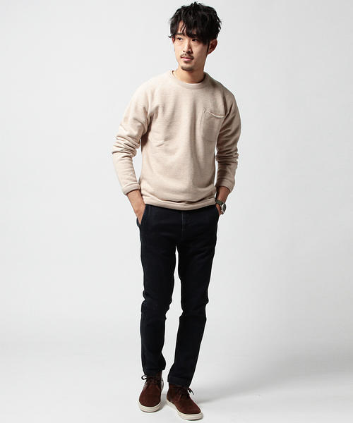 BEAMS(ビームス)の「◆BEAMS / カラーネップ 裏毛スウェットシャツ(スウェット・メンズ・ライトグレー/ネイビー/ナチュラル/チャコールグレー/ベージュ・SMALL/LARGE/MEDIUM/X-LARGE)」の10枚目の写真