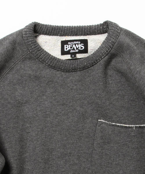BEAMS(ビームス)の「◆BEAMS / カラーネップ 裏毛スウェットシャツ(スウェット・メンズ・ライトグレー/ネイビー/ナチュラル/チャコールグレー/ベージュ・SMALL/LARGE/MEDIUM/X-LARGE)」の12枚目の写真