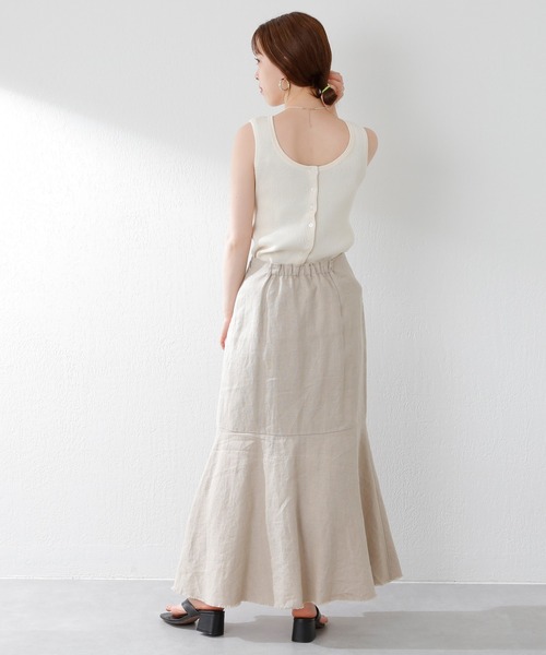 SHENERY(シーナリー)の「2WAYリブノースリーブニット(ニット/セーター・レディース・ピンク/グリーン/アイボリー/ネイビー・FREE)」の15枚目の写真