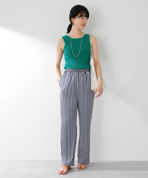 SHENERY(シーナリー)の「2WAYリブノースリーブニット(ニット/セーター・レディース・ピンク/グリーン/アイボリー/ネイビー・FREE)」の22枚目の写真