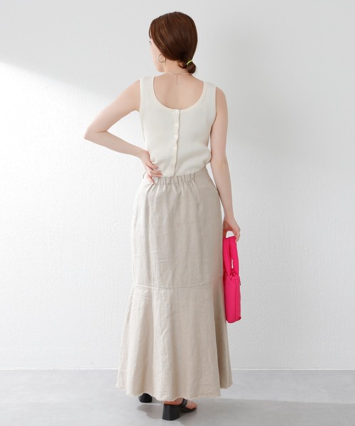 SHENERY(シーナリー)の「2WAYリブノースリーブニット(ニット/セーター・レディース・ピンク/グリーン/アイボリー/ネイビー・FREE)」の16枚目の写真