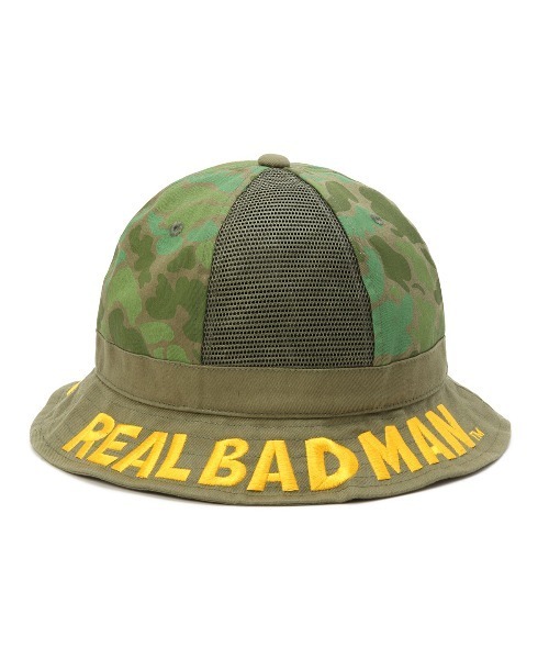 REAL BAD MAN（リアルバッドマン）の「Real Bad Man LOST HIKER BUCKET HAT リアルバッドマン 帽子 バケットハット（ハット・メンズ・ブラウン/グリーン・L）」の4枚目の写真
