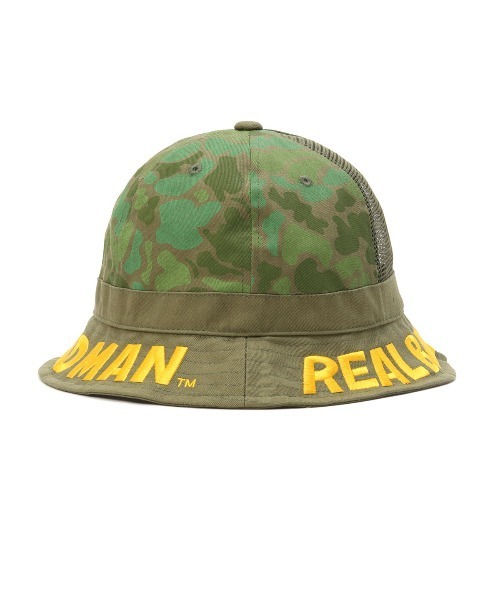 REAL BAD MAN（リアルバッドマン）の「Real Bad Man LOST HIKER BUCKET HAT リアルバッドマン 帽子 バケットハット（ハット・メンズ・ブラウン/グリーン・L）」の8枚目の写真