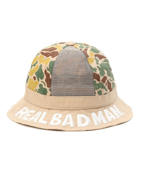 REAL BAD MAN（リアルバッドマン）の「Real Bad Man LOST HIKER BUCKET HAT リアルバッドマン 帽子 バケットハット（ハット・メンズ・ブラウン/グリーン・L）」の3枚目の写真
