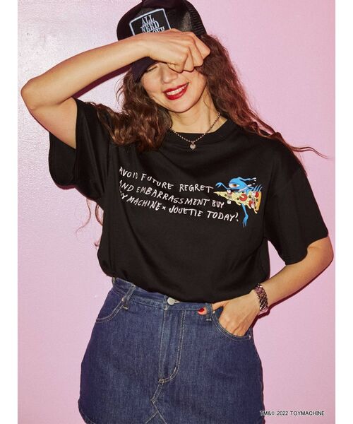 jouetie（ジュエティ）の「TOYMACHINEコラボTシャツ【コラボ】（Tシャツ/カットソー・レディース・ブラック/オフホワイト/ブルー・MEDIUM）」の12枚目の写真