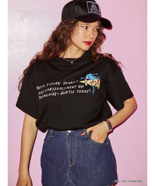 jouetie（ジュエティ）の「TOYMACHINEコラボTシャツ【コラボ】（Tシャツ/カットソー・レディース・ブラック/オフホワイト/ブルー・MEDIUM）」の11枚目の写真