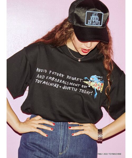 jouetie（ジュエティ）の「TOYMACHINEコラボTシャツ【コラボ】（Tシャツ/カットソー・レディース・ブラック/オフホワイト/ブルー・MEDIUM）」の10枚目の写真