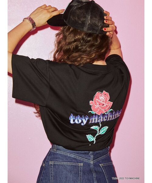 jouetie（ジュエティ）の「TOYMACHINEコラボTシャツ【コラボ】（Tシャツ/カットソー・レディース・ブラック/オフホワイト/ブルー・MEDIUM）」の9枚目の写真