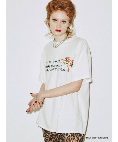 jouetie（ジュエティ）の「TOYMACHINEコラボTシャツ【コラボ】（Tシャツ/カットソー・レディース・ブラック/オフホワイト/ブルー・MEDIUM）」の6枚目の写真