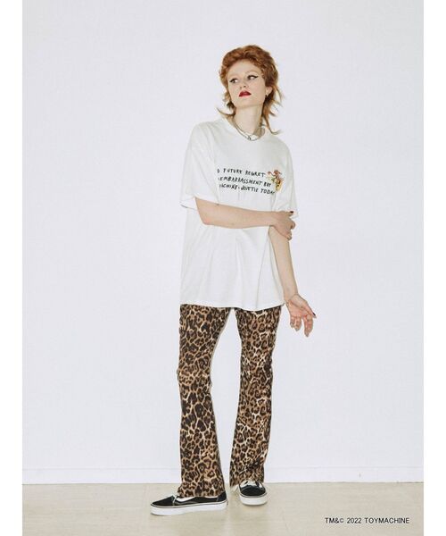 jouetie（ジュエティ）の「TOYMACHINEコラボTシャツ【コラボ】（Tシャツ/カットソー・レディース・ブラック/オフホワイト/ブルー・MEDIUM）」の4枚目の写真