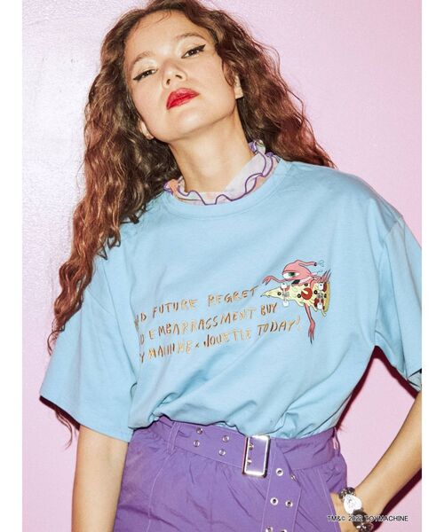 jouetie（ジュエティ）の「TOYMACHINEコラボTシャツ【コラボ】（Tシャツ/カットソー・レディース・ブラック/オフホワイト/ブルー・MEDIUM）」の15枚目の写真