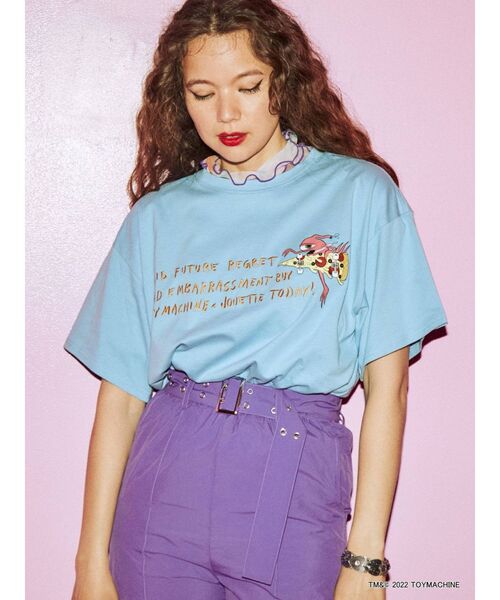 jouetie（ジュエティ）の「TOYMACHINEコラボTシャツ【コラボ】（Tシャツ/カットソー・レディース・ブラック/オフホワイト/ブルー・MEDIUM）」の16枚目の写真