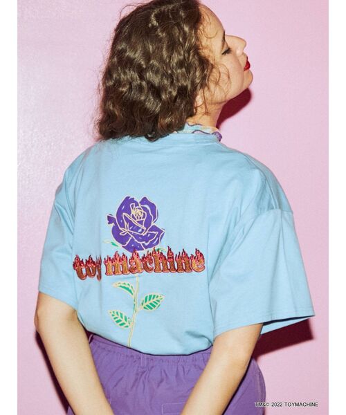 jouetie（ジュエティ）の「TOYMACHINEコラボTシャツ【コラボ】（Tシャツ/カットソー・レディース・ブラック/オフホワイト/ブルー・MEDIUM）」の17枚目の写真