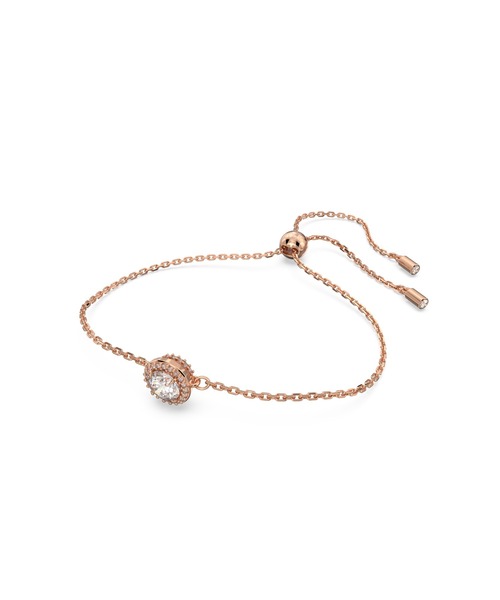 SWAROVSKI（スワロフスキー）の「【公式】【スワロフスキー】Una ブレスレット, ラウンドカット, ホワイト, ローズゴールドトーン・プレーティング（ブレスレット・レディース・ホワイト・M）」の3枚目の写真