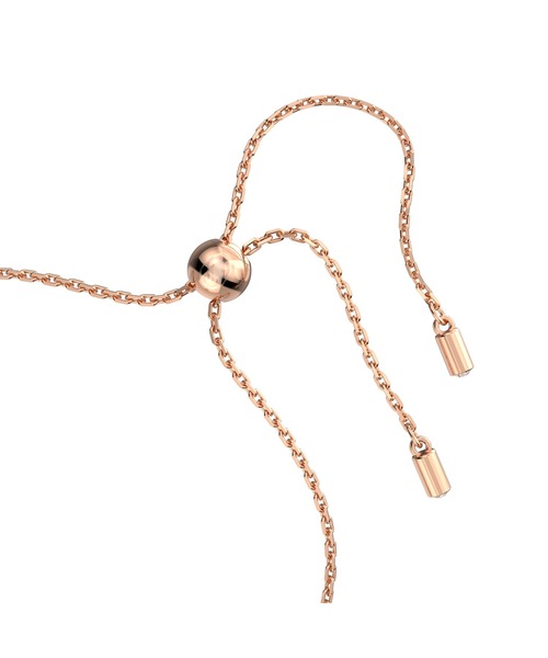 SWAROVSKI（スワロフスキー）の「【公式】【スワロフスキー】Una ブレスレット, ラウンドカット, ホワイト, ローズゴールドトーン・プレーティング（ブレスレット・レディース・ホワイト・M）」の4枚目の写真