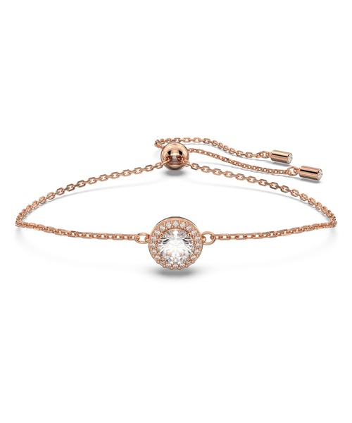 SWAROVSKI（スワロフスキー）の「【公式】【スワロフスキー】Una ブレスレット, ラウンドカット, ホワイト, ローズゴールドトーン・プレーティング（ブレスレット・レディース・ホワイト・M）」の8枚目の写真