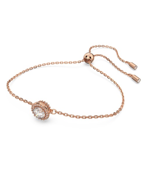 SWAROVSKI（スワロフスキー）の「【公式】【スワロフスキー】Una ブレスレット, ラウンドカット, ホワイト, ローズゴールドトーン・プレーティング（ブレスレット・レディース・ホワイト・M）」の6枚目の写真