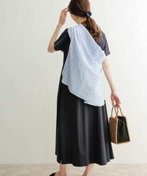 URBAN RESEARCH DOORS（アーバンリサーチドアーズ）の「Aラインカットワンピース（ワンピース・レディース・ネイビー/オレンジ/グリーン/ロイヤルブルー・MEDIUM）」の13枚目の写真