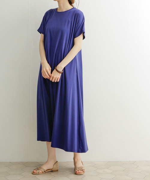 URBAN RESEARCH DOORS（アーバンリサーチドアーズ）の「Aラインカットワンピース（ワンピース・レディース・ネイビー/オレンジ/グリーン/ロイヤルブルー・MEDIUM）」の8枚目の写真