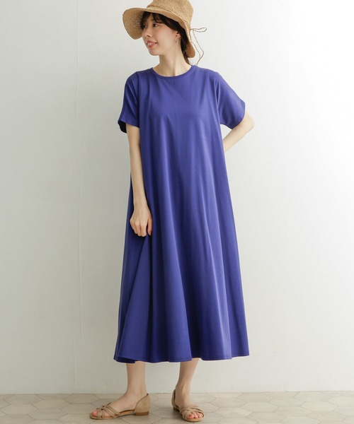 URBAN RESEARCH DOORS（アーバンリサーチドアーズ）の「Aラインカットワンピース（ワンピース・レディース・ネイビー/オレンジ/グリーン/ロイヤルブルー・MEDIUM）」の20枚目の写真