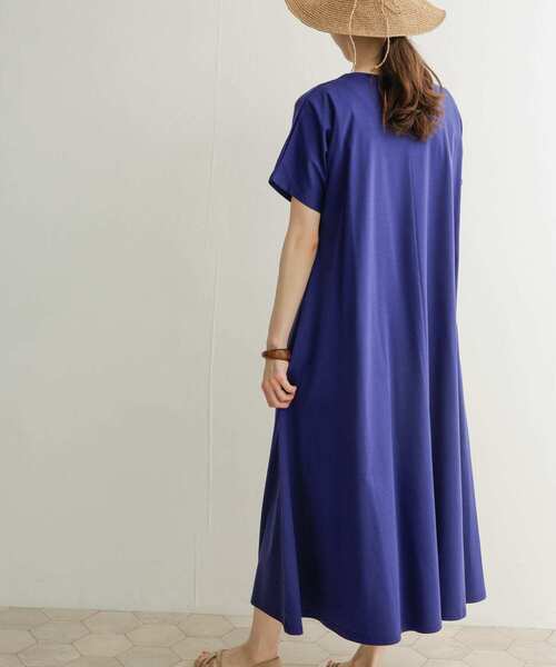 URBAN RESEARCH DOORS（アーバンリサーチドアーズ）の「Aラインカットワンピース（ワンピース・レディース・ネイビー/オレンジ/グリーン/ロイヤルブルー・MEDIUM）」の9枚目の写真