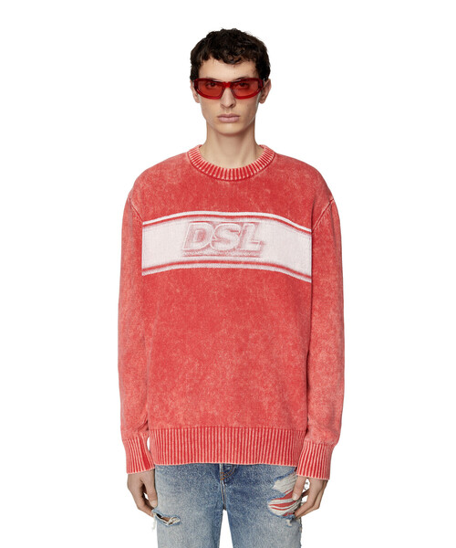 DIESEL（ディーゼル）の「メンズ ニット ロゴ（ニット/セーター・メンズ・グレー/レッド・SMALL/MEDIUM/LARGE/X-SMALL/X-LARGE/XX-LARGE）」の18枚目の写真