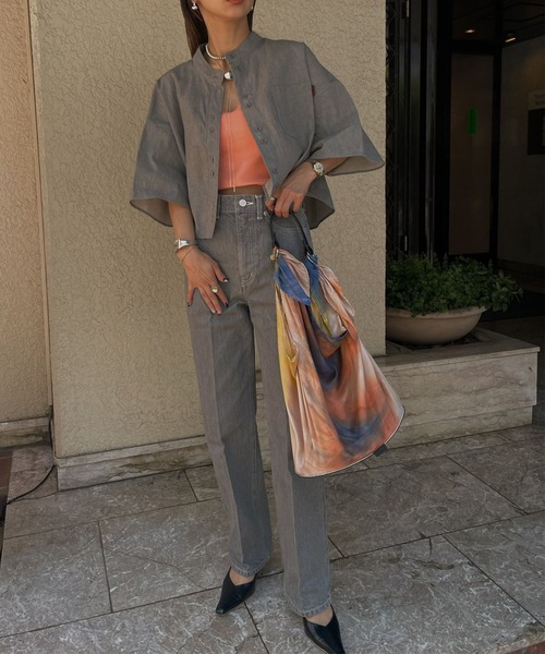 Ameri（アメリ）の「PEEPHOLE UTILITY BUSTIER（キャミソール・レディース・ホワイト/ブラック/コーラル・SMALL/MEDIUM）」の8枚目の写真