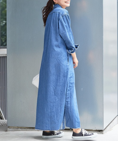 リー × メルシーボークー コラボ デニム オーバーサイズ シャツ ワンピース w300_Q6Q.jpg