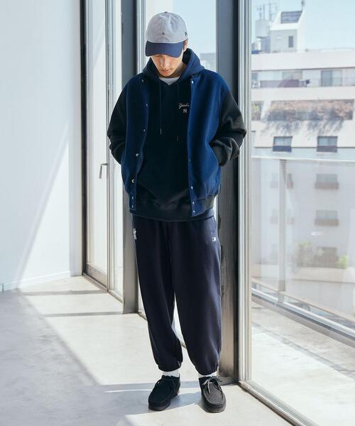 NEW ERA(ニューエラ)の「【別注】<NEW ERA×MLB×GLR>NYヤンキース 刺繍 スウェット パンツ(その他パンツ・メンズ・ダークグリーン/ネイビー/グレー・M/L)」の9枚目の写真