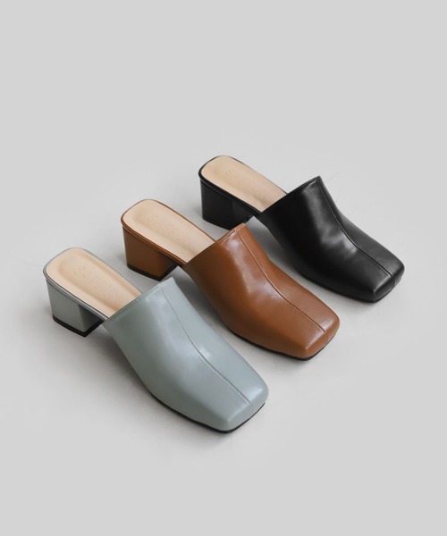 SAPPUN（サプン）の「【LADIES】SAPPUN／スクエアミュール　2345771（サンダル・レディース・ブラック/ブルー/アイボリー/キャメル・MEDIUM/X-LARGE/X-SMALL）」の9枚目の写真