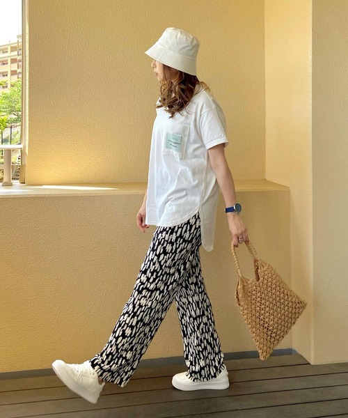 Riberry(リベリー)の「巾着付き マクラメ編みトートバッグ(かごバッグ・レディース・ホワイト/ブラウン・FREE)」の9枚目の写真