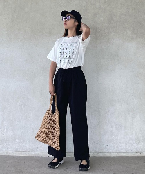 Riberry(リベリー)の「巾着付き マクラメ編みトートバッグ(かごバッグ・レディース・ホワイト/ブラウン・FREE)」の11枚目の写真