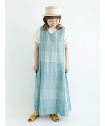 Samansa Mos2 | コットンリネン前後2WAYノースリーブワンピース(ワンピース)