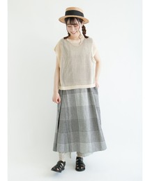 Samansa Mos2 | コットンリネン前後2WAYノースリーブワンピース(ワンピース)