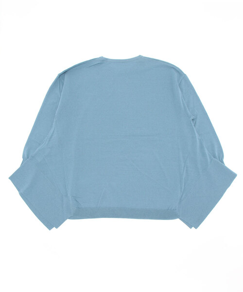 PICCIN(ピッチン)の「スクエアドレープニット(ニット/セーター・レディース・ブラック/ブルーグレー/モカ/レモンイエロー・M)」の10枚目の写真