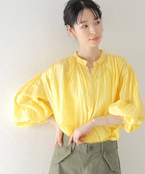 plage（プラージュ）の「【enrica/エンリカ】ギャザーブラウスナチュラルD◆（シャツ/ブラウス・レディース・ライトイエロー・FREE）」の20枚目の写真