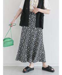 ehka sopo | 花柄マーメイドスカート(スカート)
