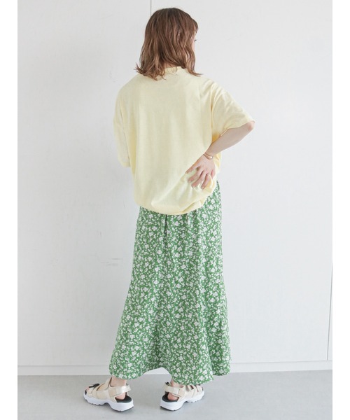 ehka sopo(エヘカソポ)の「花柄マーメイドスカート(スカート・レディース・ブラック/イエロー/グリーン・フリ-)」の11枚目の写真