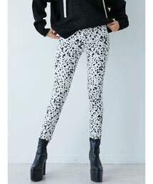 GYDA | ハイウエスト DALMATIAN PATTERNスキニーパンツ(その他パンツ)