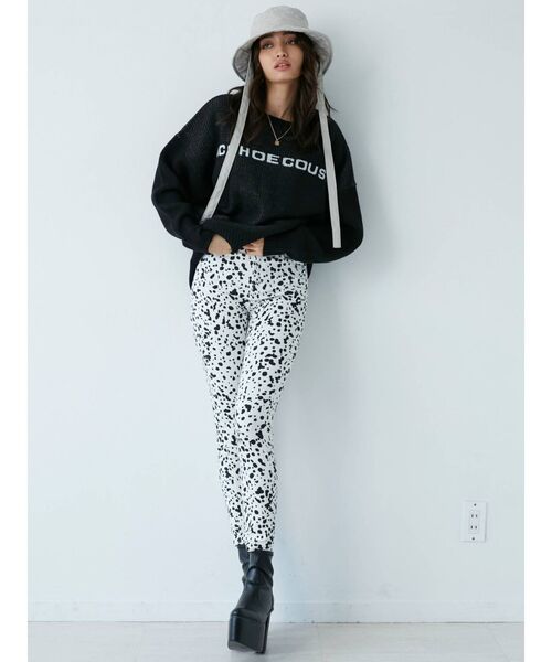 GYDA（ジェイダ）の「ハイウエスト DALMATIAN PATTERNスキニーパンツ（その他パンツ・レディース・その他1・SMALL/MEDIUM）」の5枚目の写真