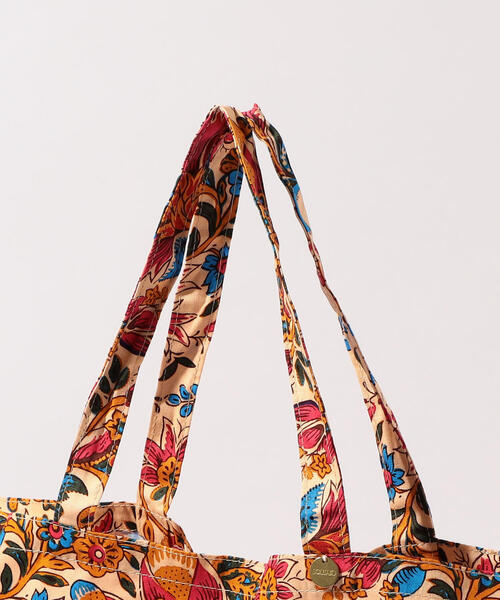 SOULEIADO（ソレイアード）の「SOULEIADO コットンオックス ポケッタブルトートバッグ（トートバッグ・レディース・ベージュ系その他/ピンク系その他/ブラック系その他・FREE）」の8枚目の写真